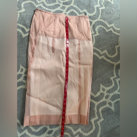 Victoria Beckham Pink Linear Pencil Skirt - Picture 12 of 12